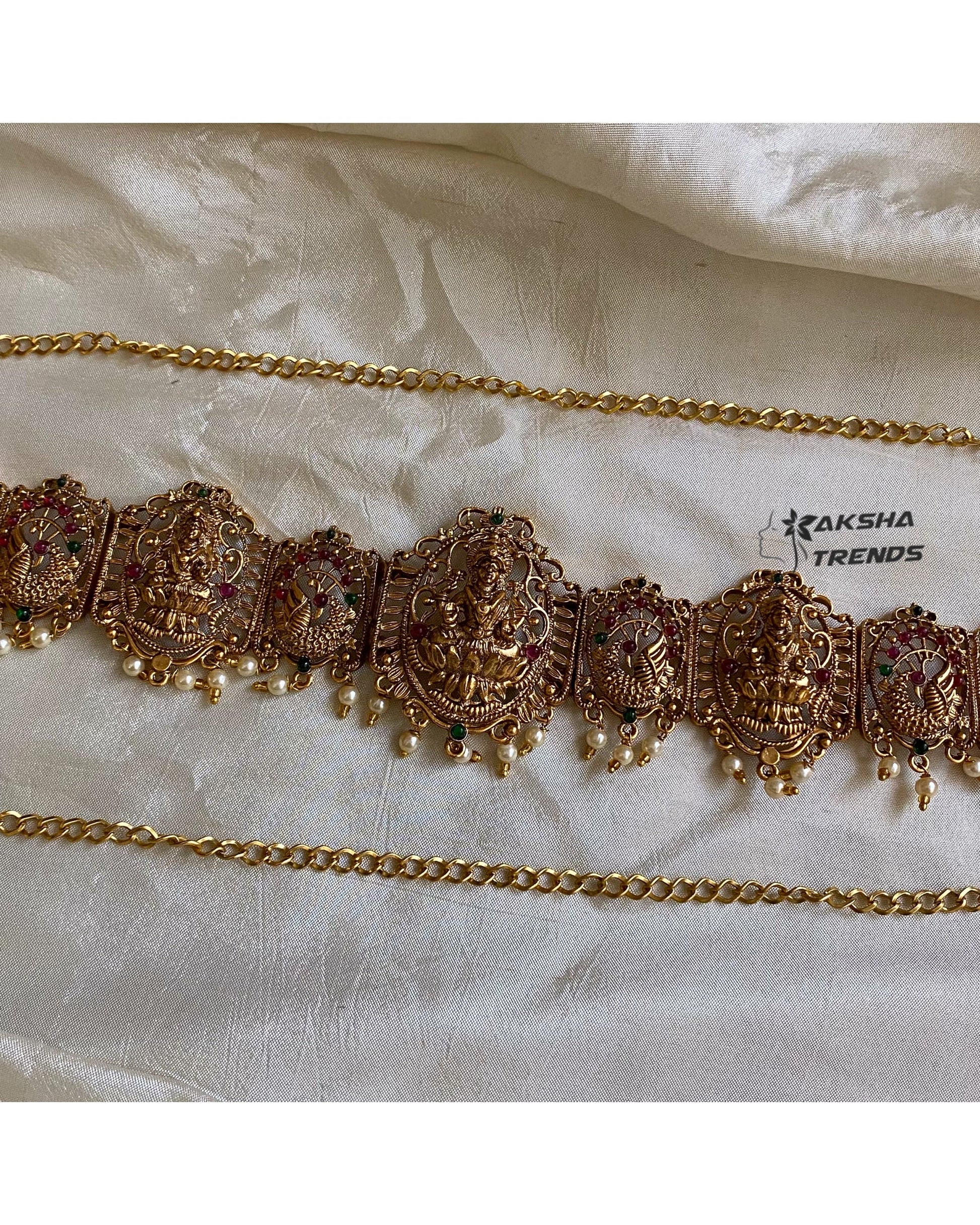 Lakshmi bridal Hipchain -pearl Aksha Trends
