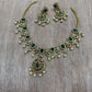 Premium floral diamond necklace Aksha Trends
