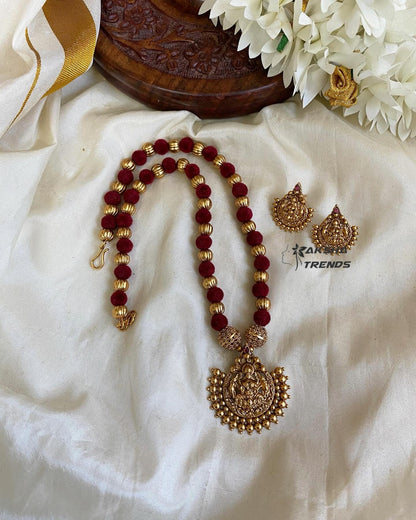 Lakshmi Attigai -velvet beads Aksha Trends