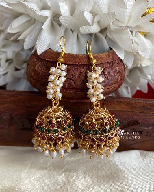 Bridal hook jhumkas Aksha Trends