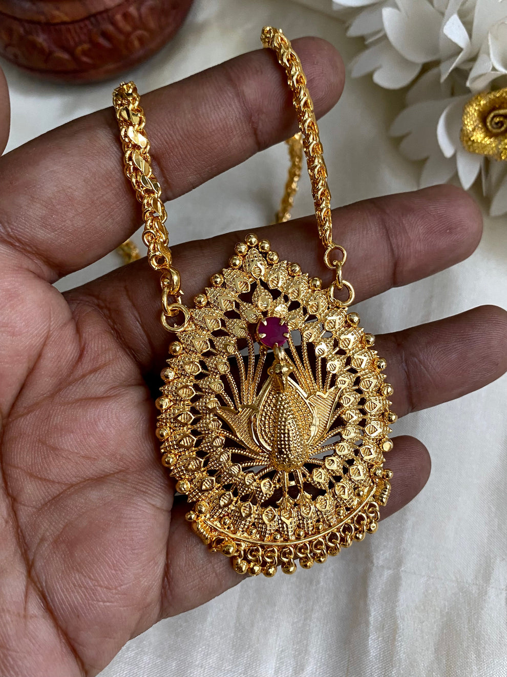 Peacock Dollar chain Aksha Trends 