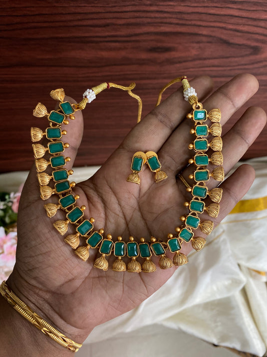 Sufi necklace Green Aksha Trends