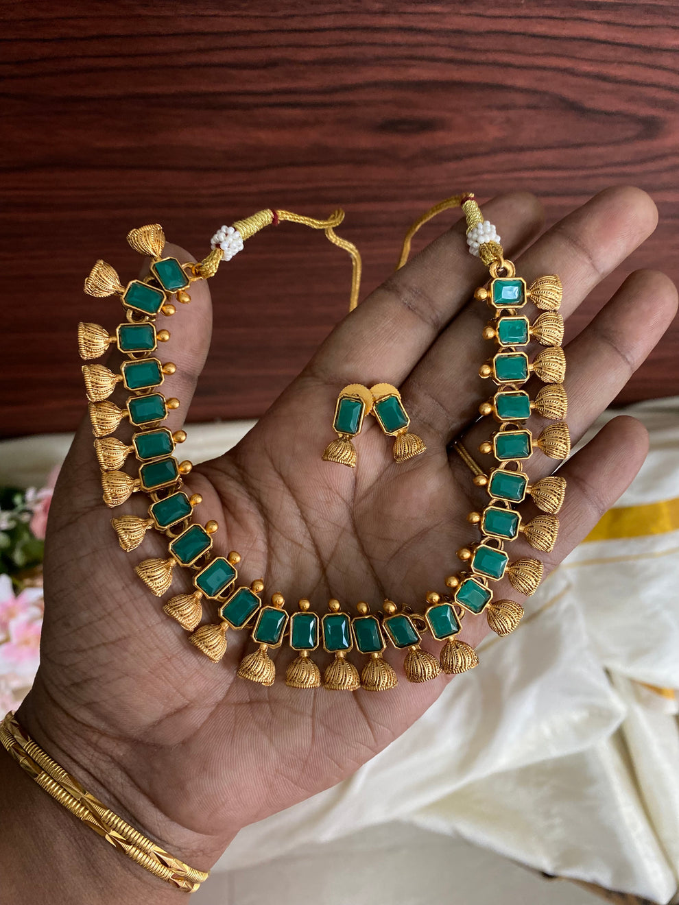 Sufi necklace Green Aksha Trends 