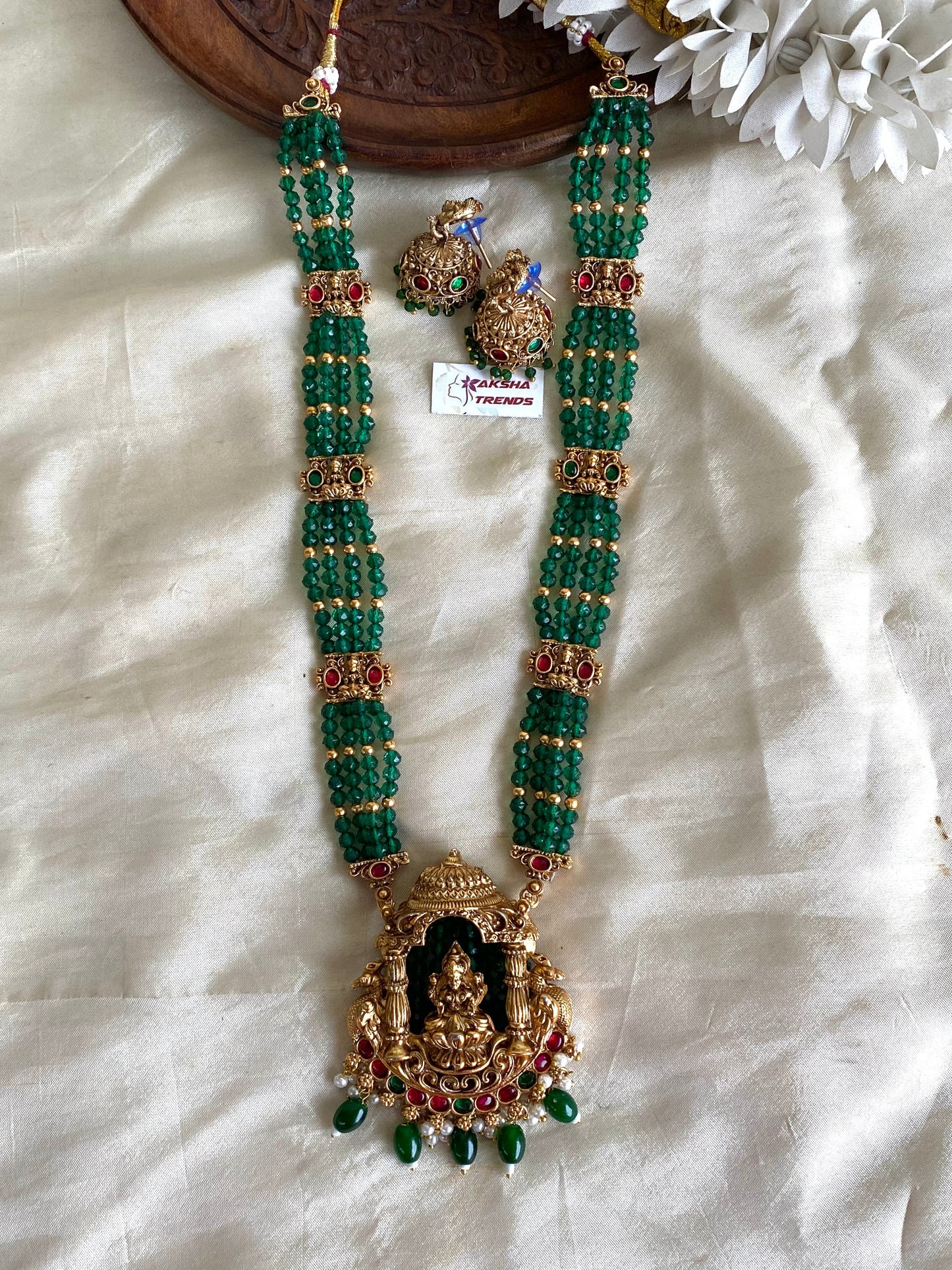 Lakshmi bead haram -Green Aksha Trends