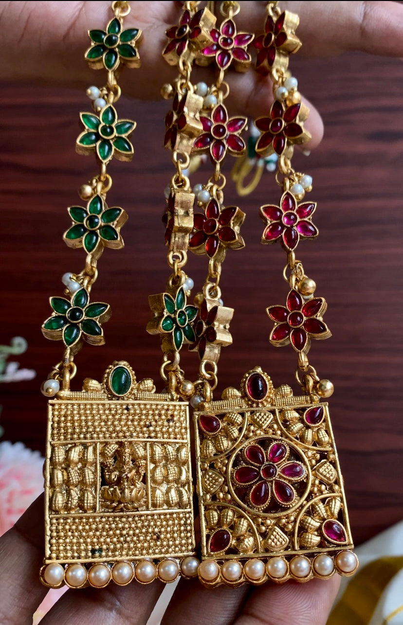 Antique floral reversible Necklace Aksha Trends 