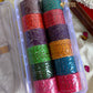 2.6 SIZE -Oval drop Glass Bangles (12pc /one colour) Aksha Trends