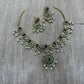Premium floral diamond necklace Aksha Trends