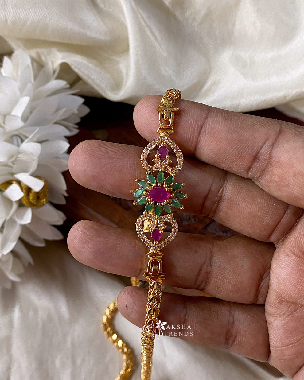 Floral Mogappu chain Aksha Trends 