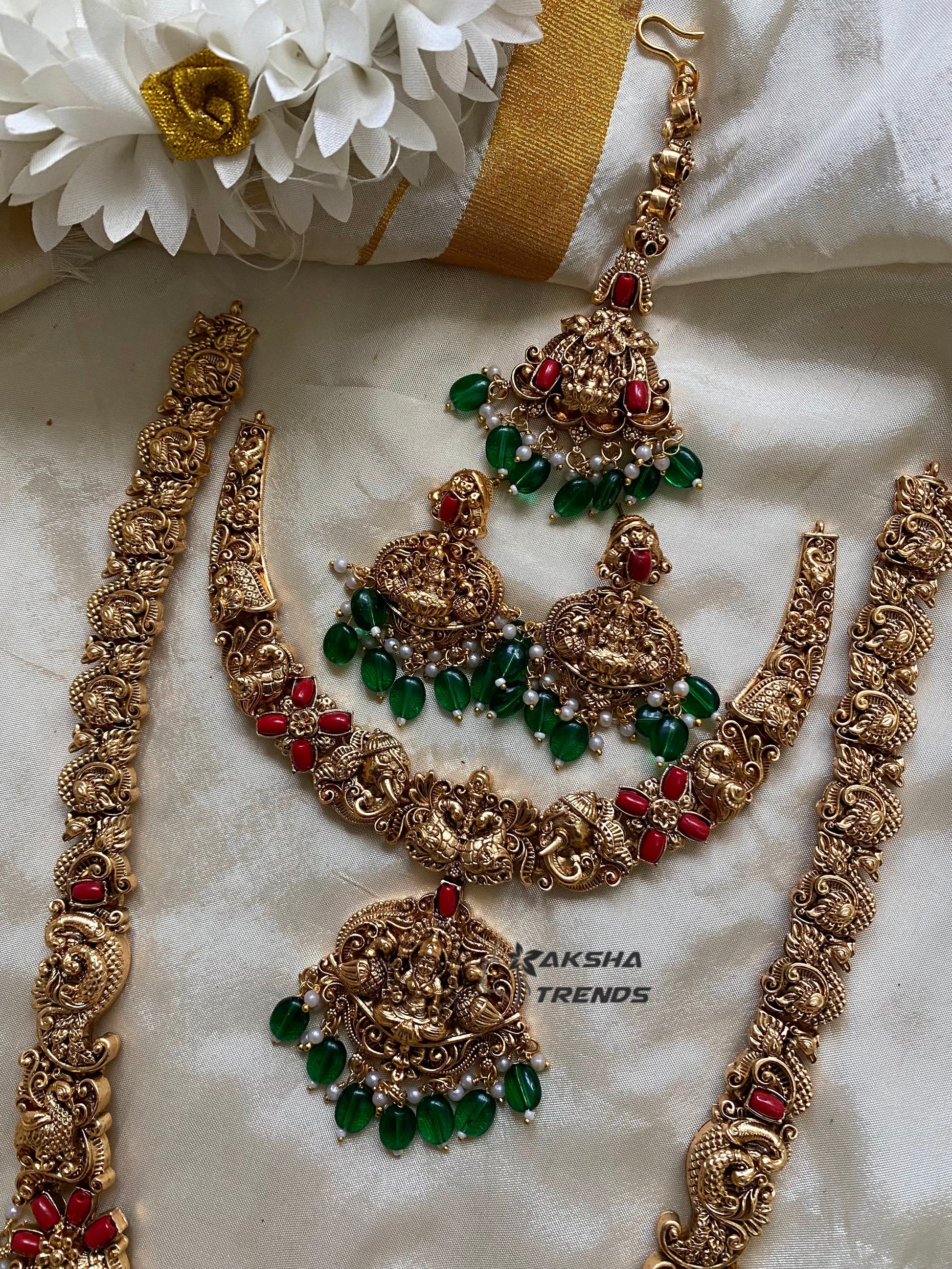 Lakshmi bridal combo -Green Aksha Trends