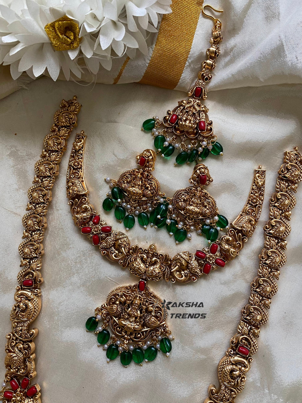 Lakshmi bridal combo -Green Aksha Trends 