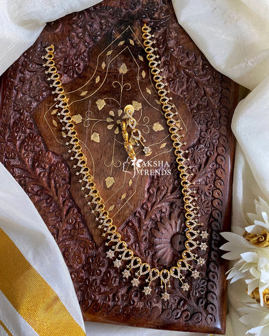 Premium floral diamond haram Aksha Trends