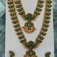 Antique peacock kemp bridal combo -Green Aksha Trends