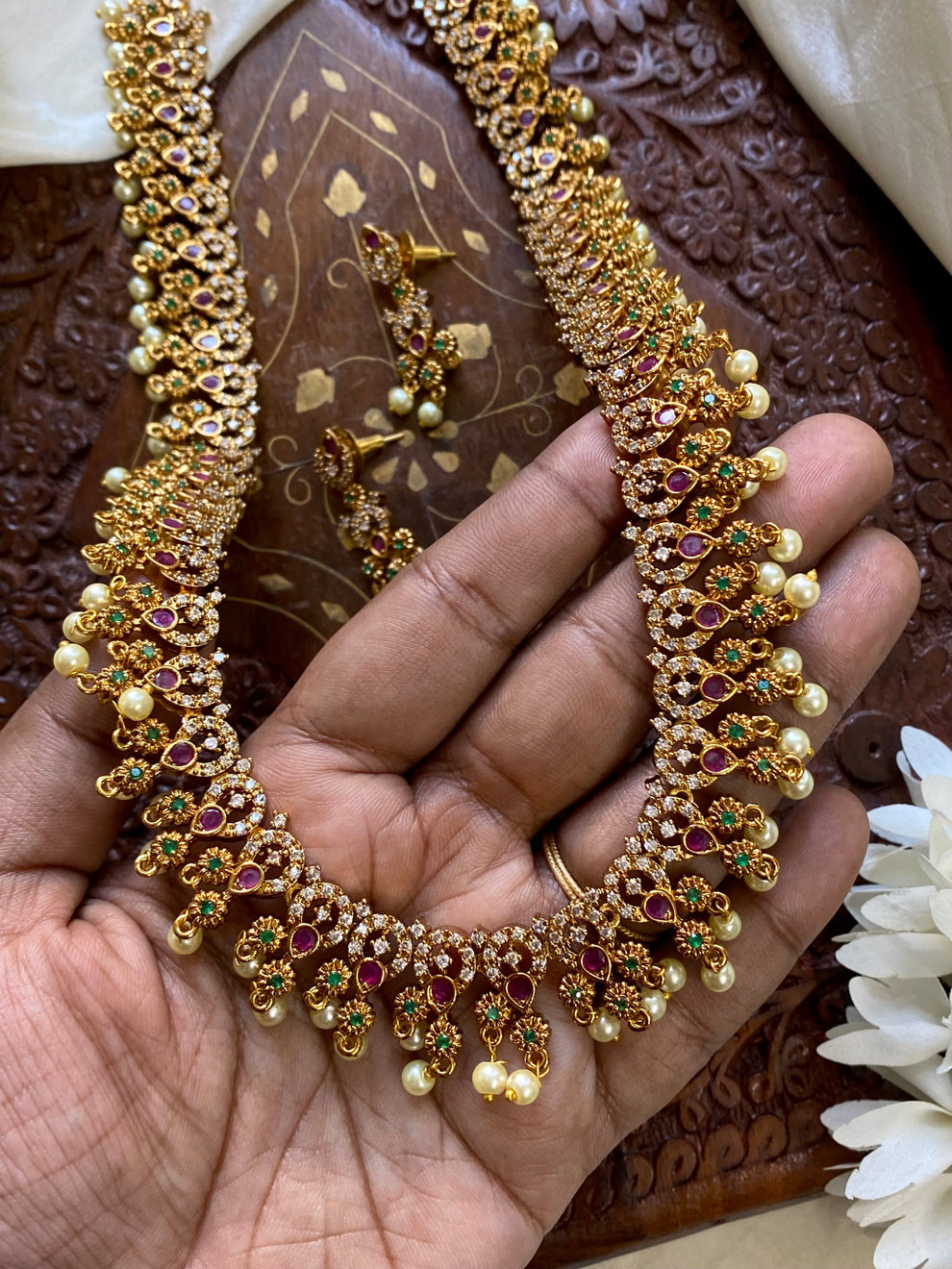 Gold Necklace Designs Guttapusalu Haram Gram Gold Online Premium