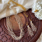 8 layer gold pearl chain set Aksha Trends