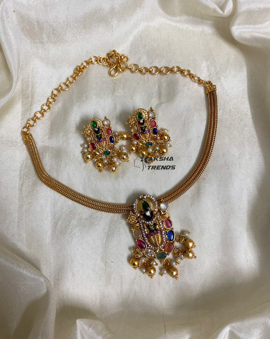 Tirupati Balaji attigai choker Aksha Trends