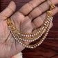 Antique Bridal earchain maati -3 layer pearl Aksha Trends