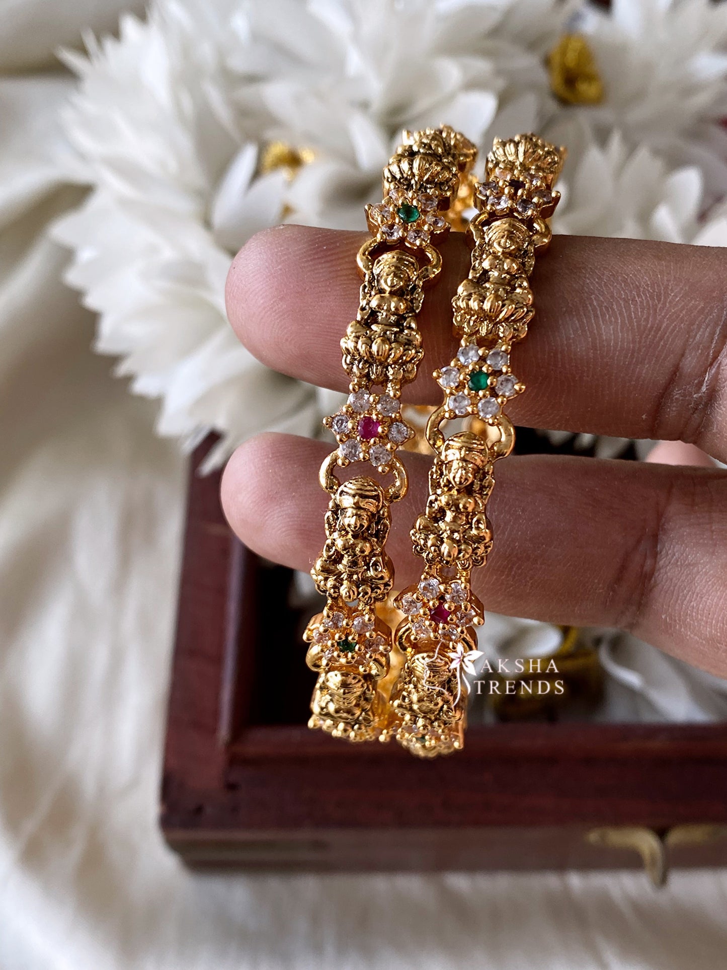Lakshmi diamond Bangles (2pc) Aksha Trends