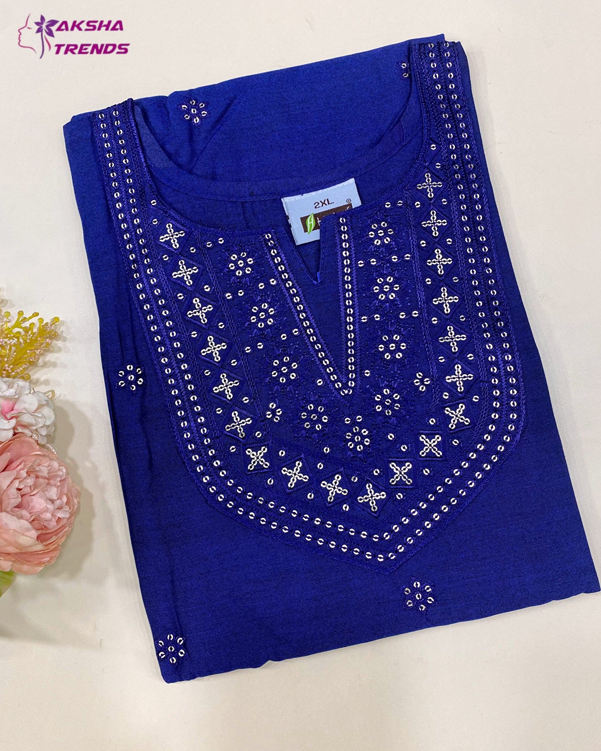 Soft Silk Kurti (2XL) Aksha Trends