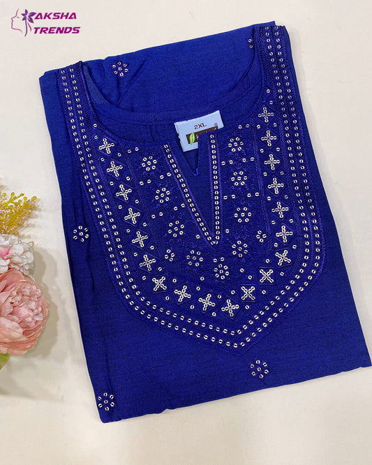 Soft Silk Kurti (2XL) Aksha Trends