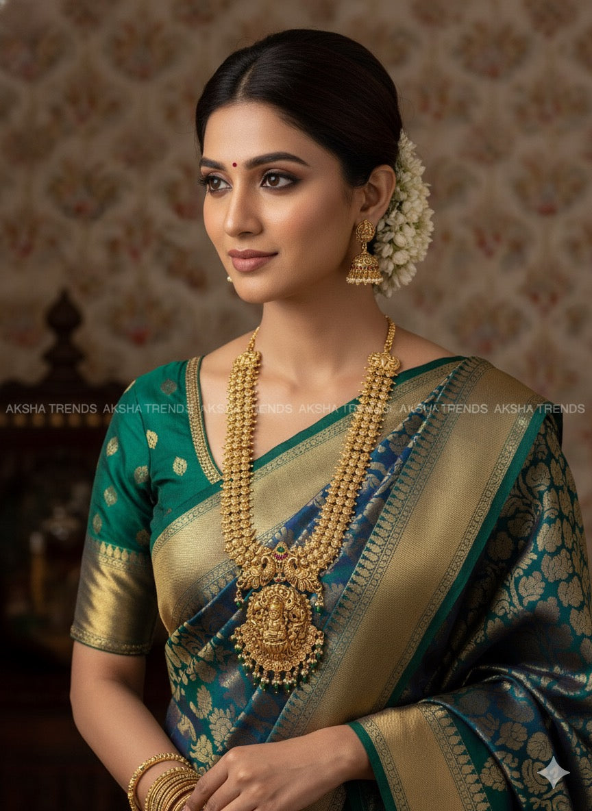 Grand bridal heavy haram -Green Aksha Trends 