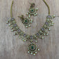 Premium floral diamond necklace Aksha Trends