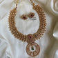 Golden Antique Necklace Aksha Trends