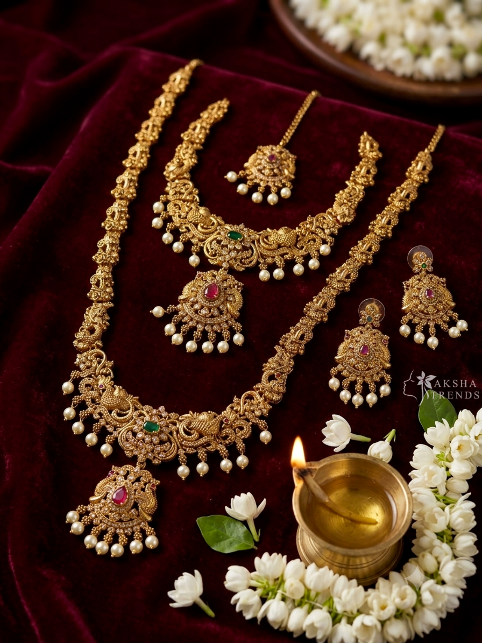 Premium floral bridal combo Aksha Trends