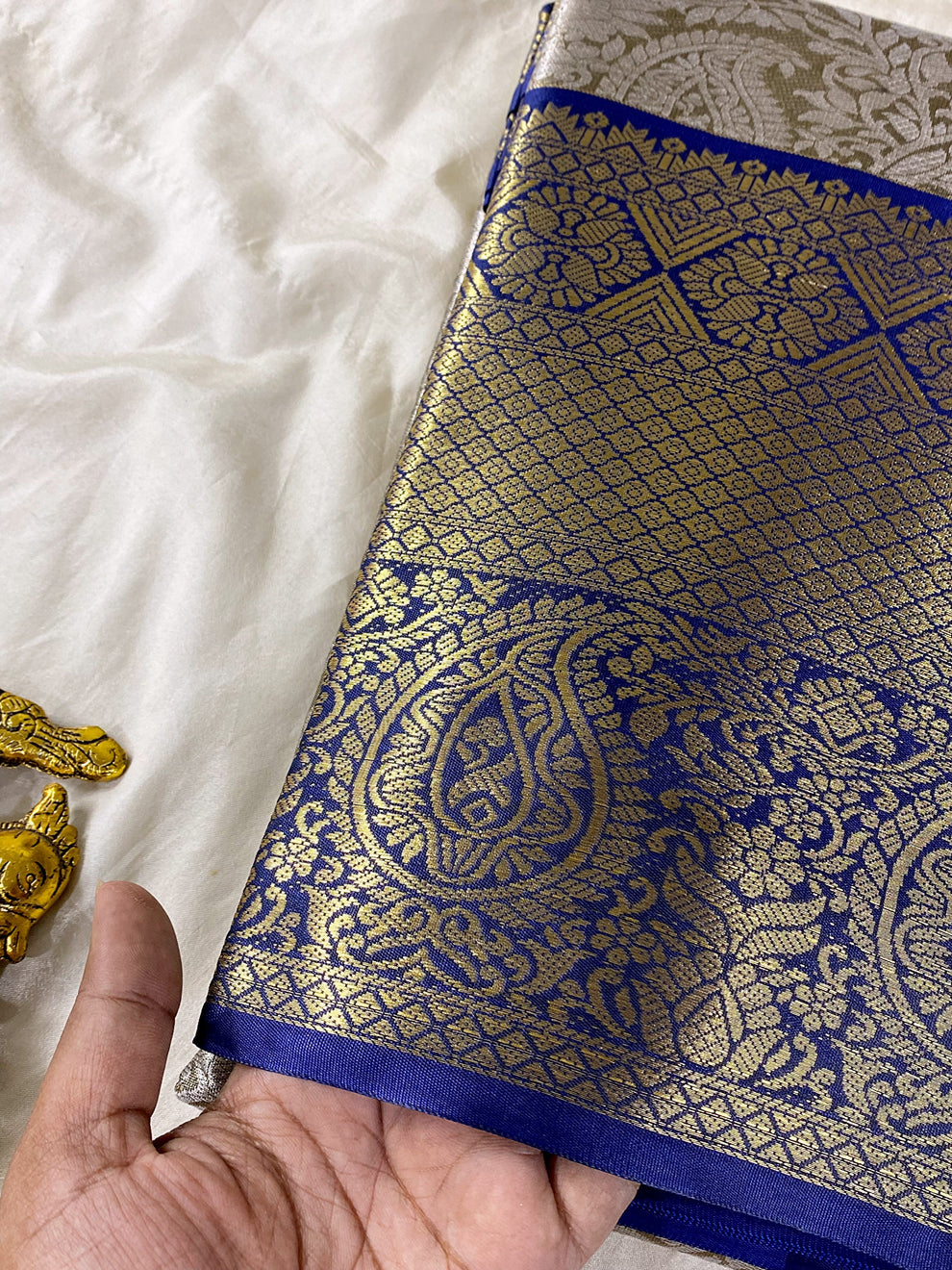 Bridal Silk Saree -Grey Aksha Trends 