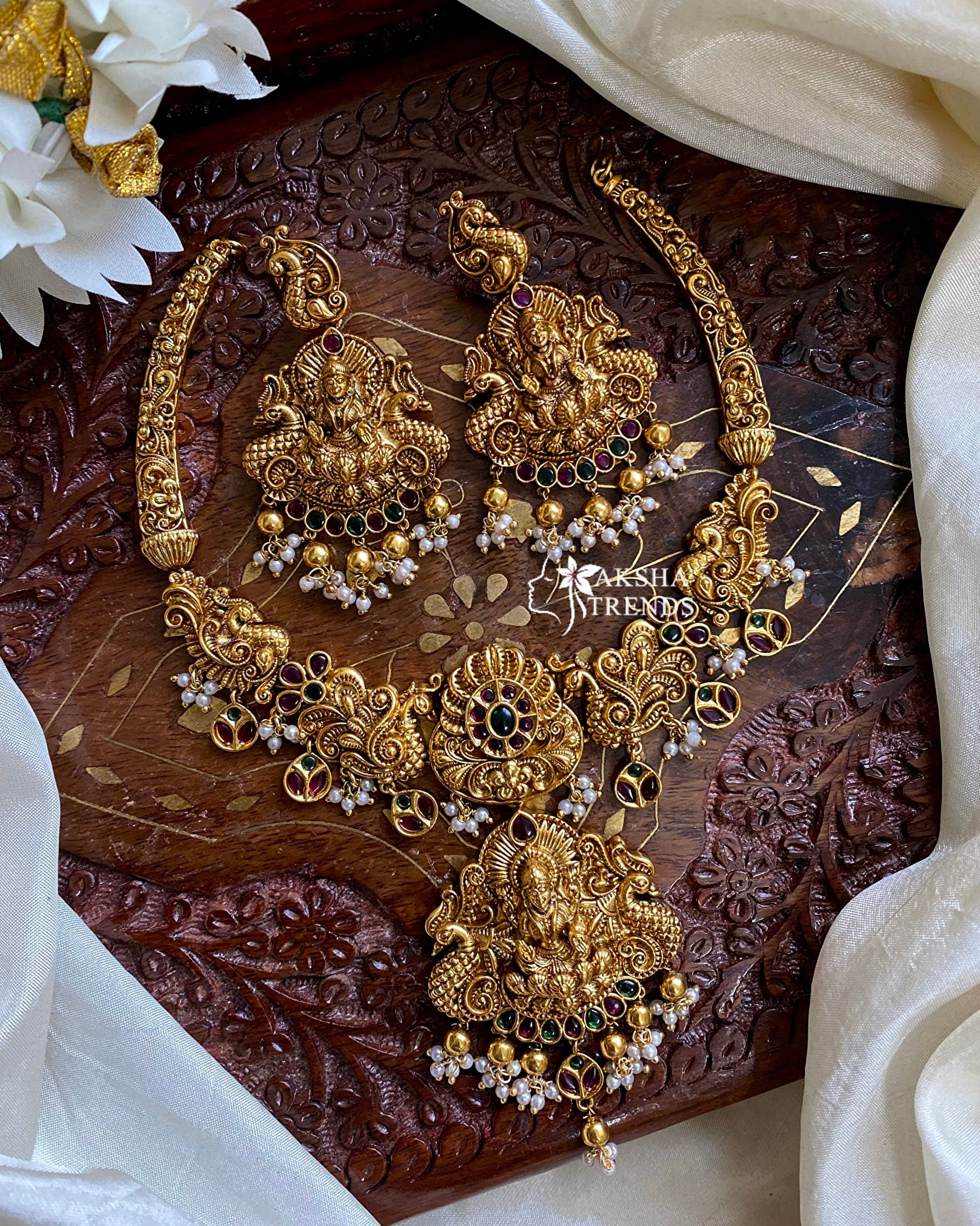 Nagas Bridal Necklace -Real gold Inspired Aksha Trends