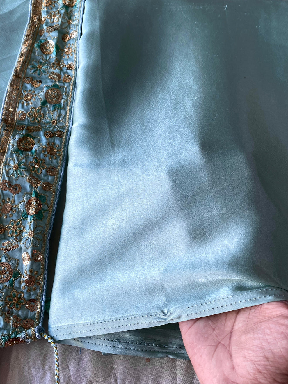 Satin Silk Saree -Teal Green Aksha Trends 