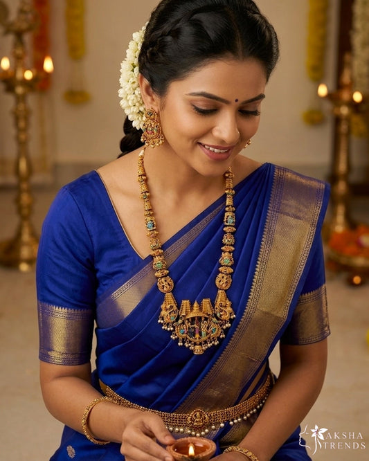 Meenakshi Thirukalyanam bridal Haram Aksha Trends