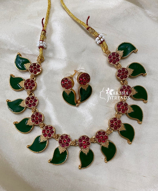 Palakka Manga Necklace Aksha Trends