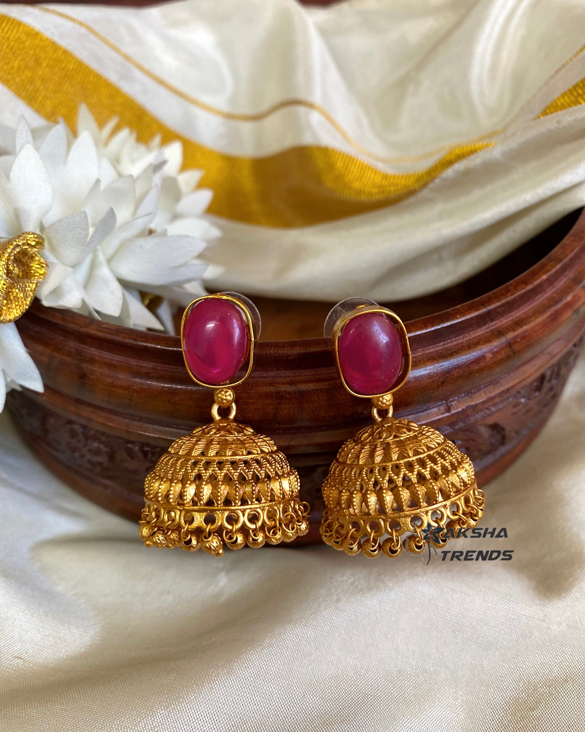 Bridal Jhumkas -light weight Aksha Trends