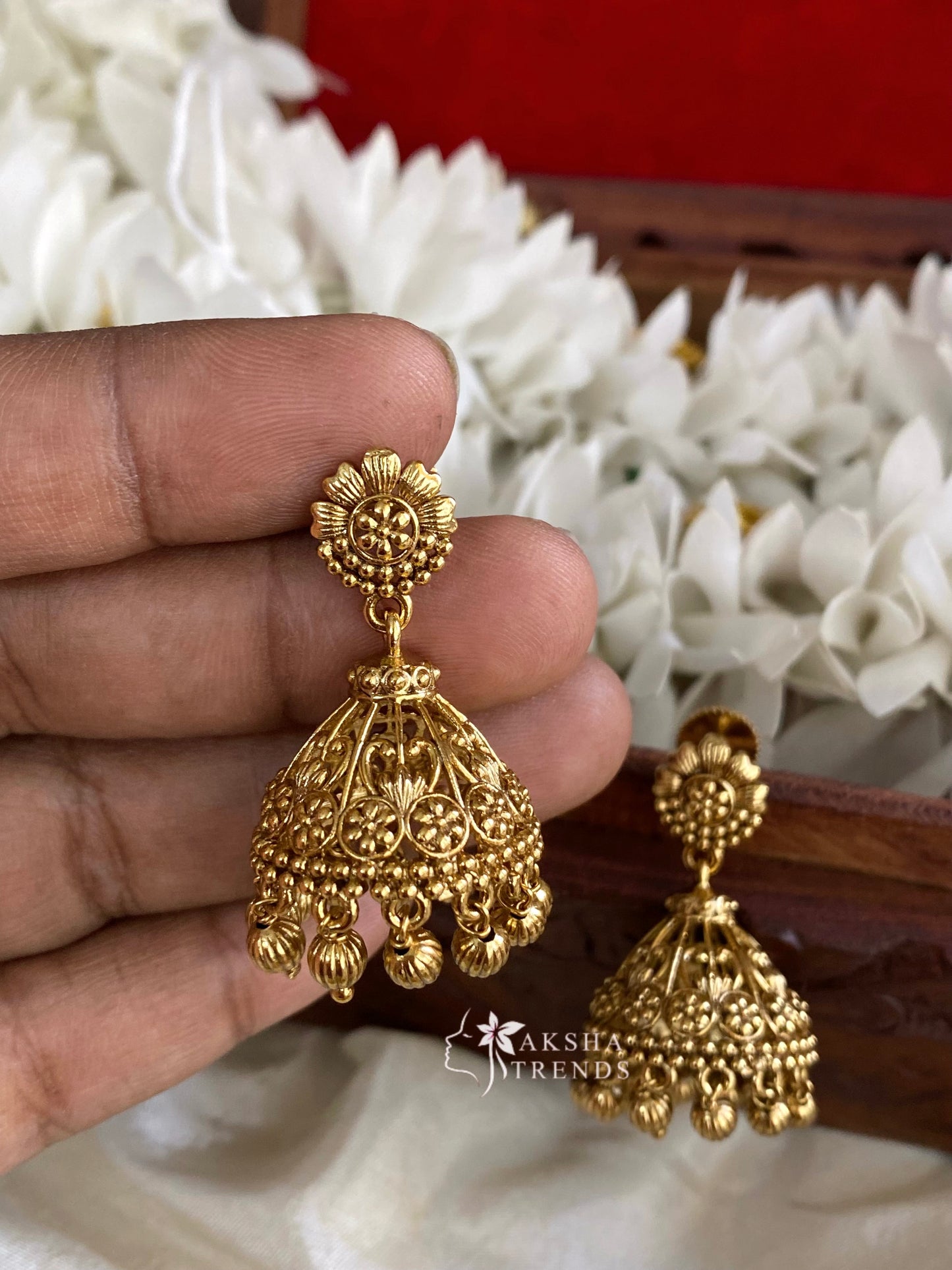Golden Jhumkas