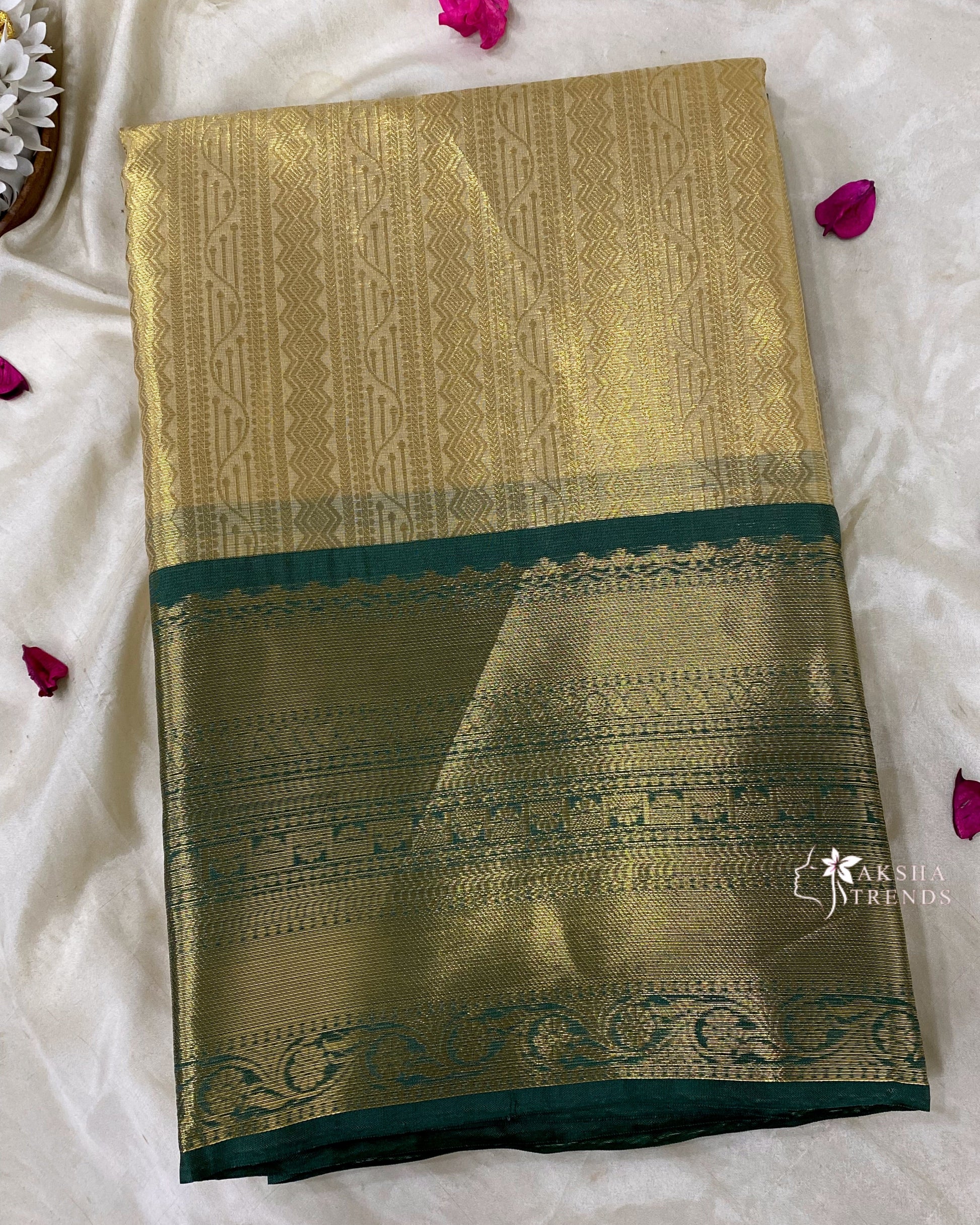 Tissue Silk Bridal Saree Aksha Trends