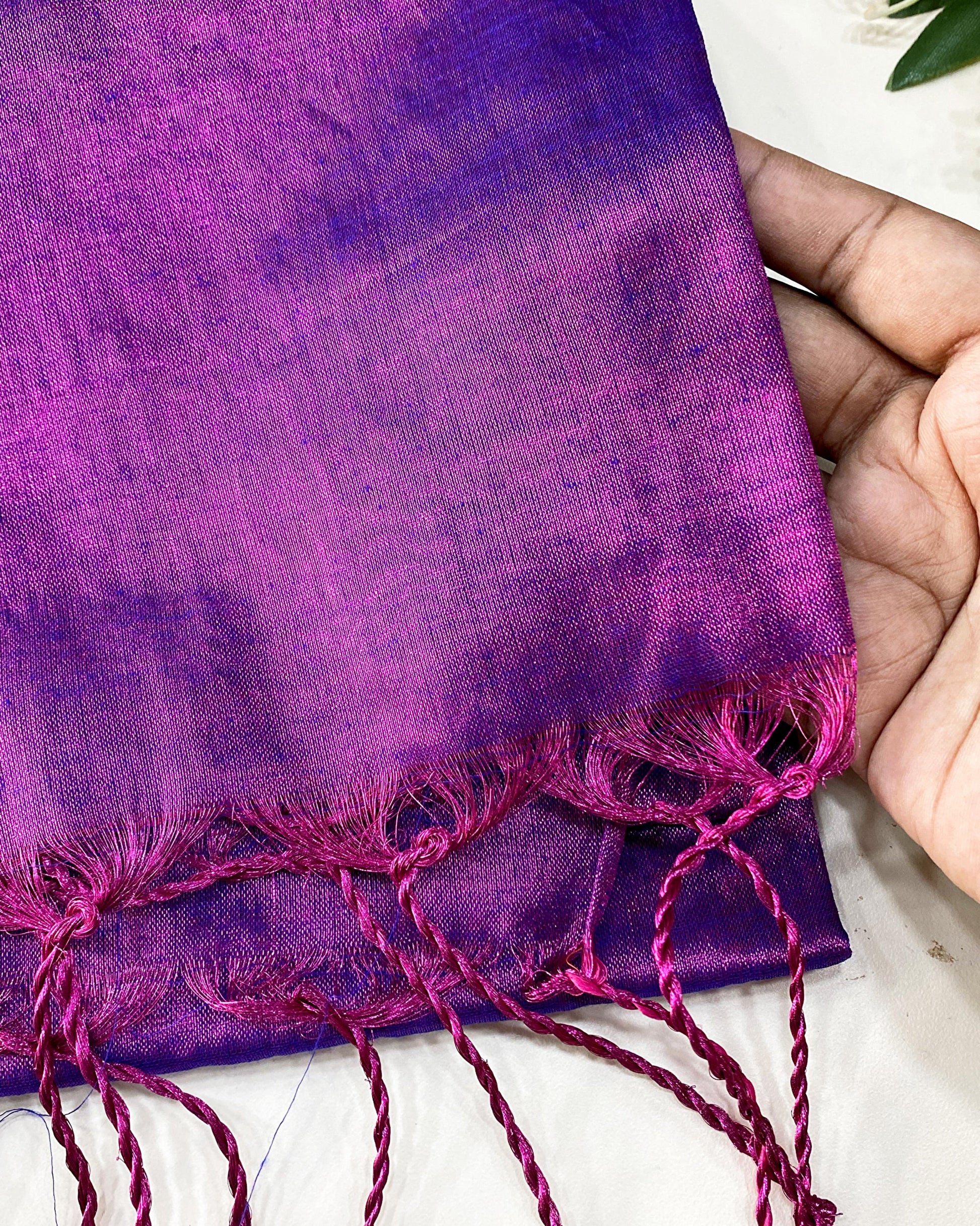 Khadi tissue plain Saree Aksha Trends