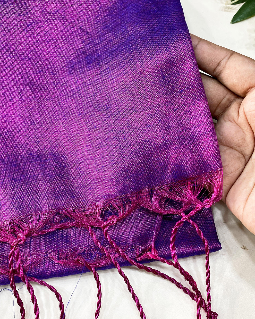 Khadi tissue plain Saree Aksha Trends 