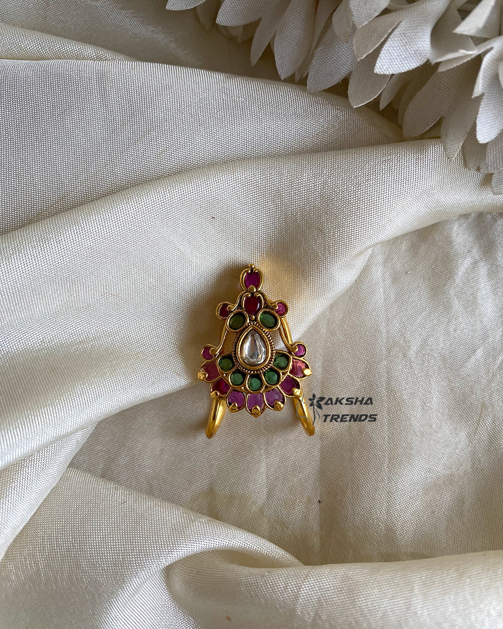 Floral kemp bridal rings Aksha Trends 