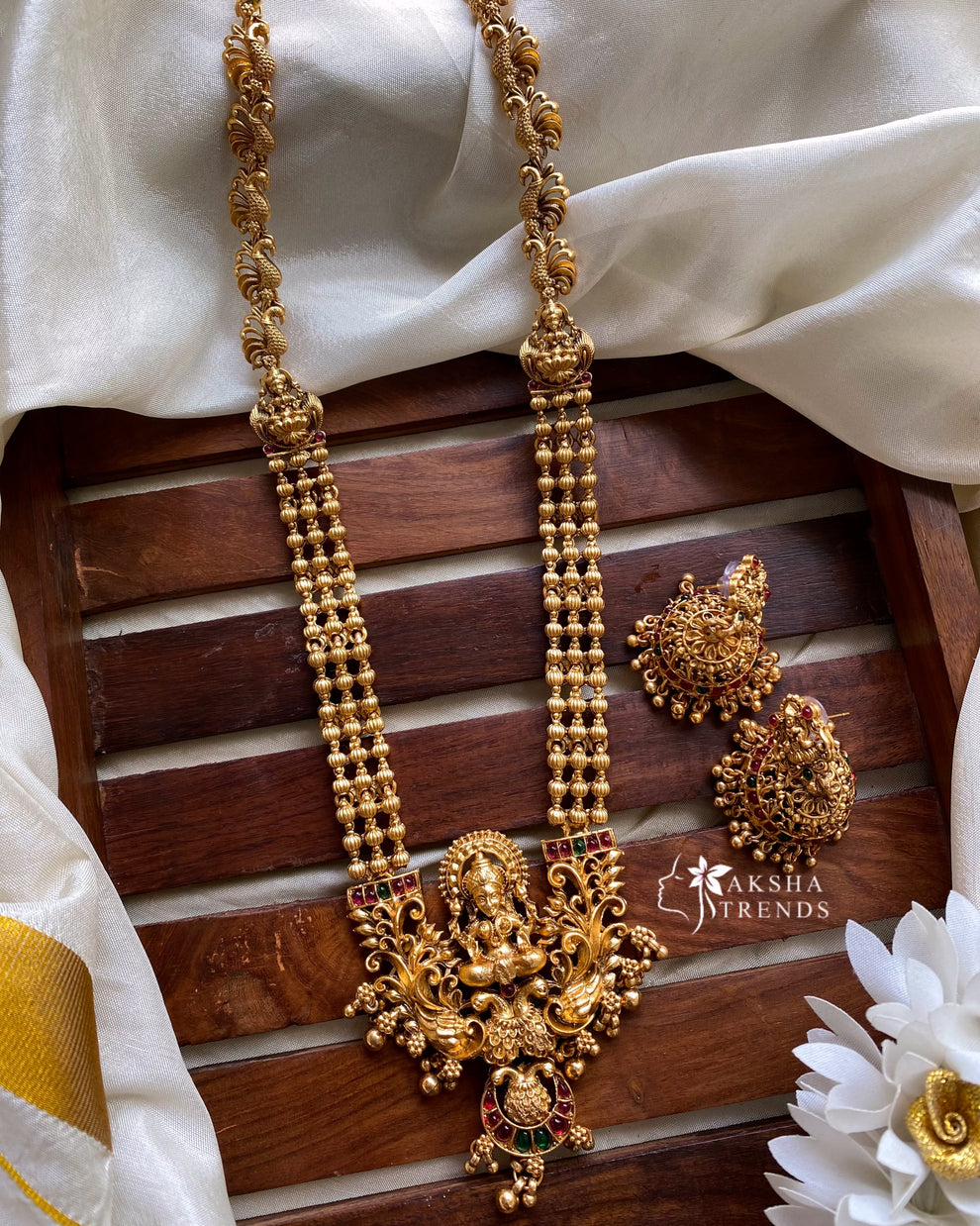 Lakshmi bead haram -Gold 