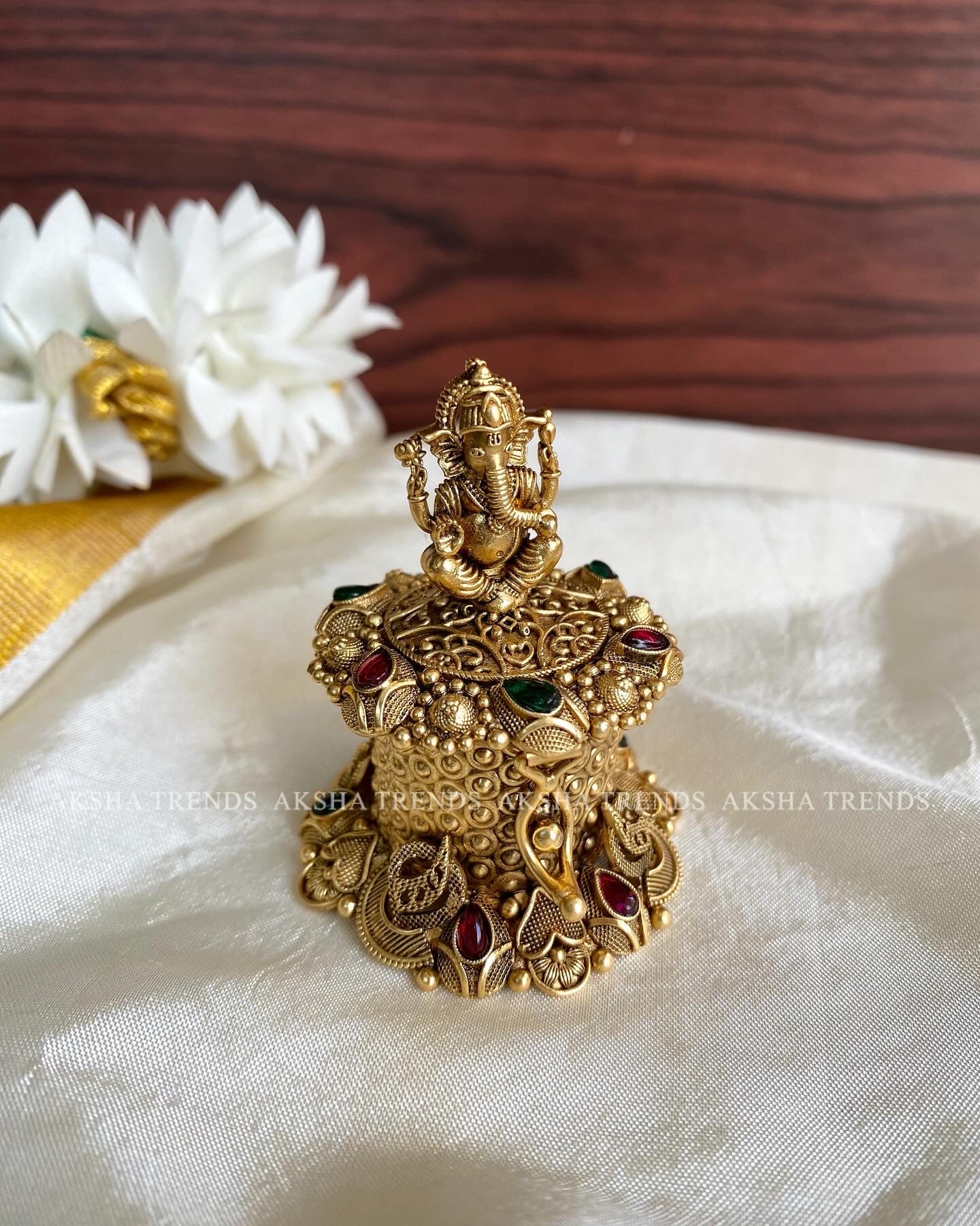 Ganesha Kumkum box Aksha Trends