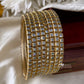Fancy Kundan glass Bangles (8pc) Aksha Trends