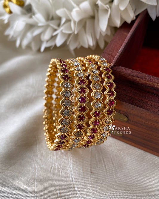 Kids stone bangles (4pc) Aksha Trends