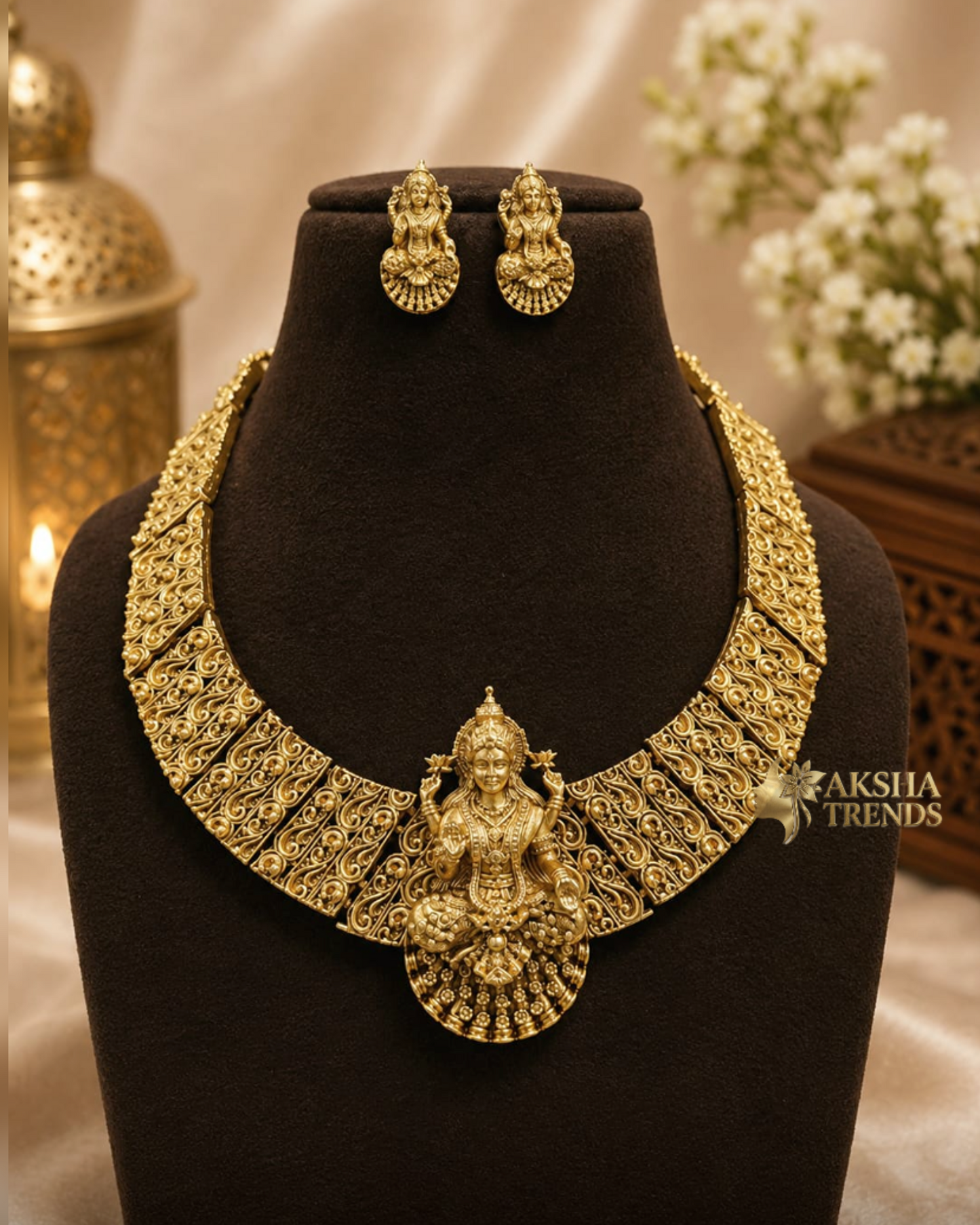 Antique Tripura Sundari Necklace Aksha Trends