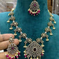 Victoria diamond Necklace -Ruby beads Aksha Trends