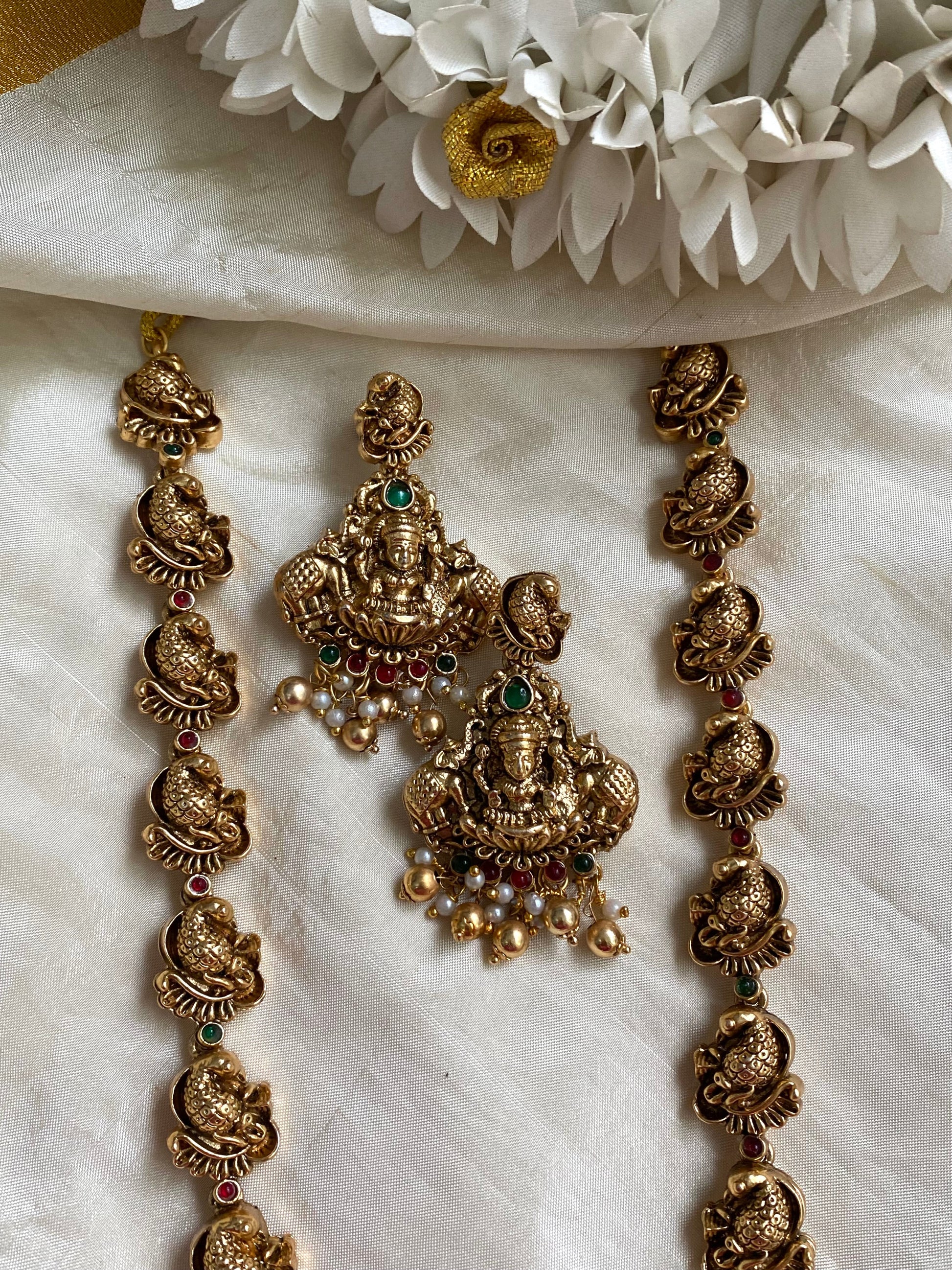 Nagas temple bridal haram -Gold Aksha Trends