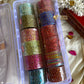 2.4 SIZE -Mirror Glass Bangles (12pc /one colour) Aksha Trends