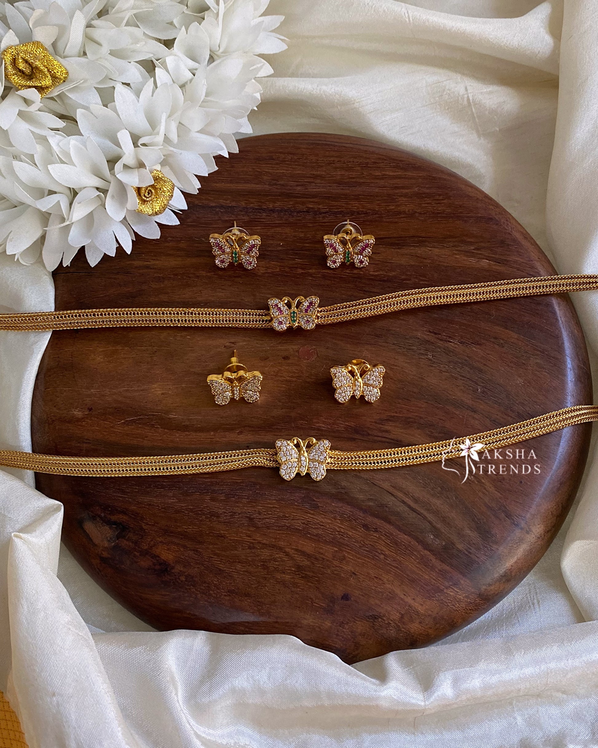 Butterfly chain choker Aksha Trends
