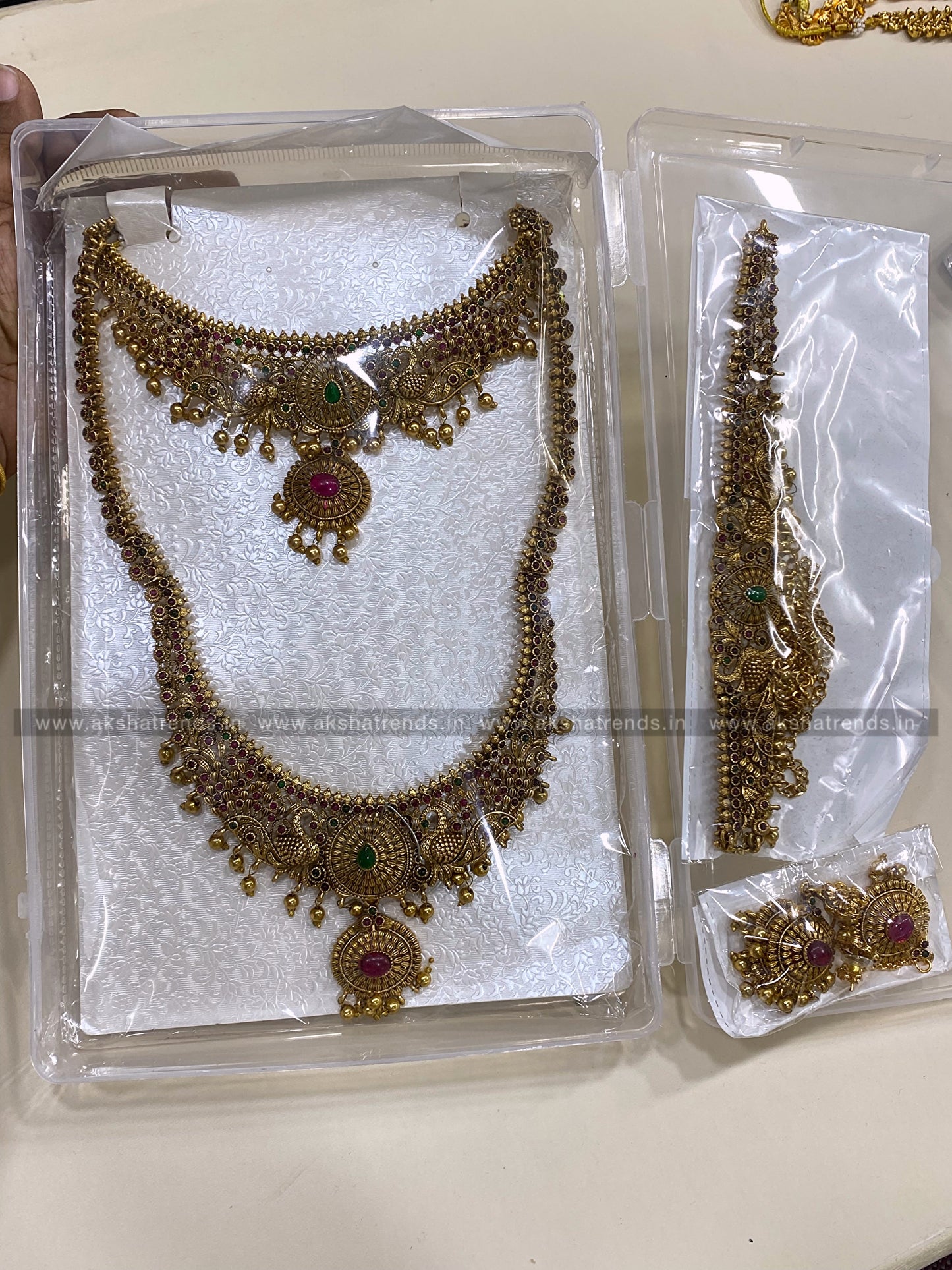 Antique Floral semi bridal Aksha Trends