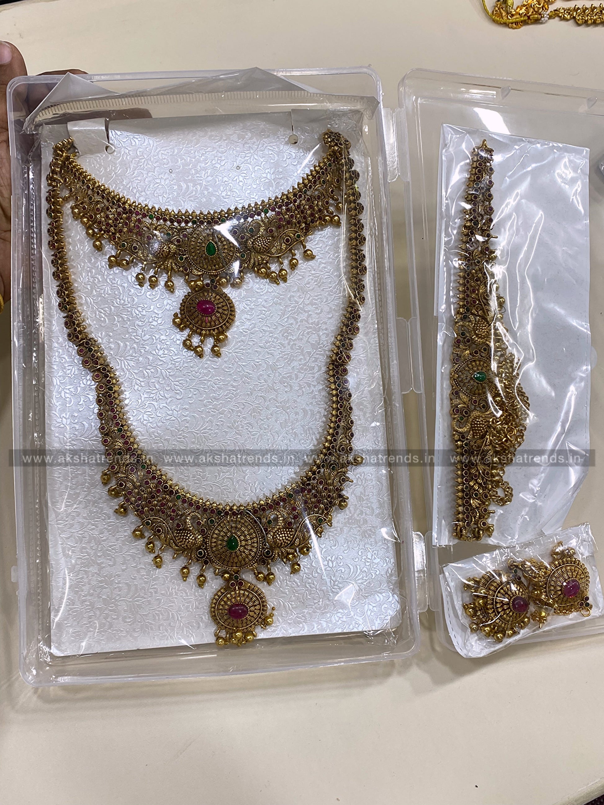 Antique Floral semi bridal Aksha Trends