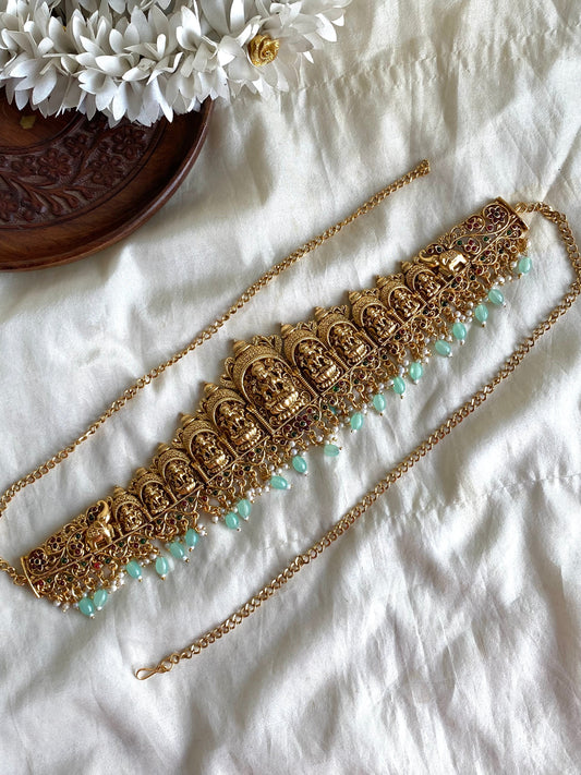 Nagas bridal Hipchain -Blue Aksha Trends